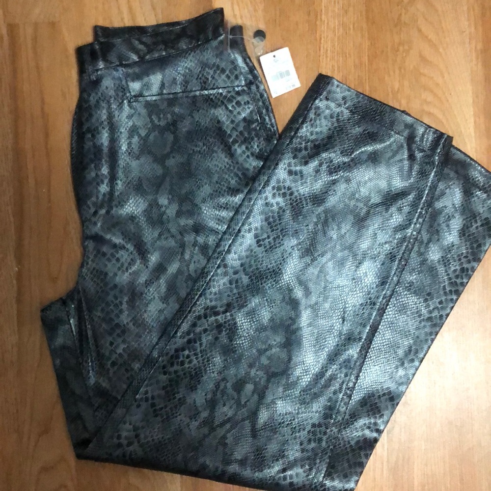 Carolina Blue Snake Print Pants